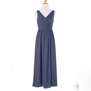 Set of 2 Azazie bridesmaid dresses in “stormy”